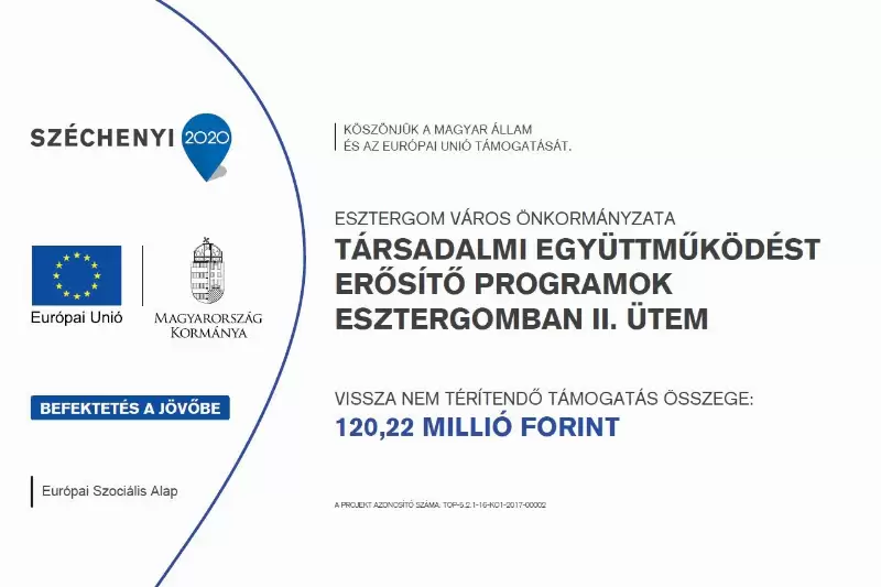 Társadalmi együttműködést erősítő programok Esztergomban II.  ütem