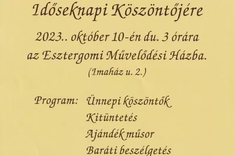 Idősek napja 2023