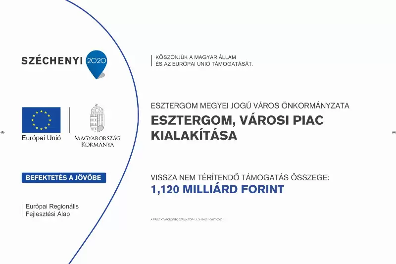 Helyi gazdaságfejlesztés Esztergom, városi piac kialakítása