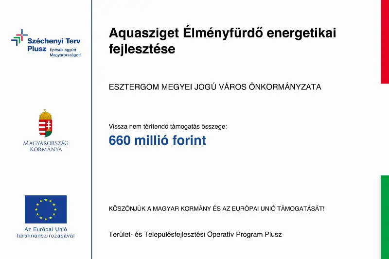 Aquasziget Élményfürdő energetikai fejlesztése