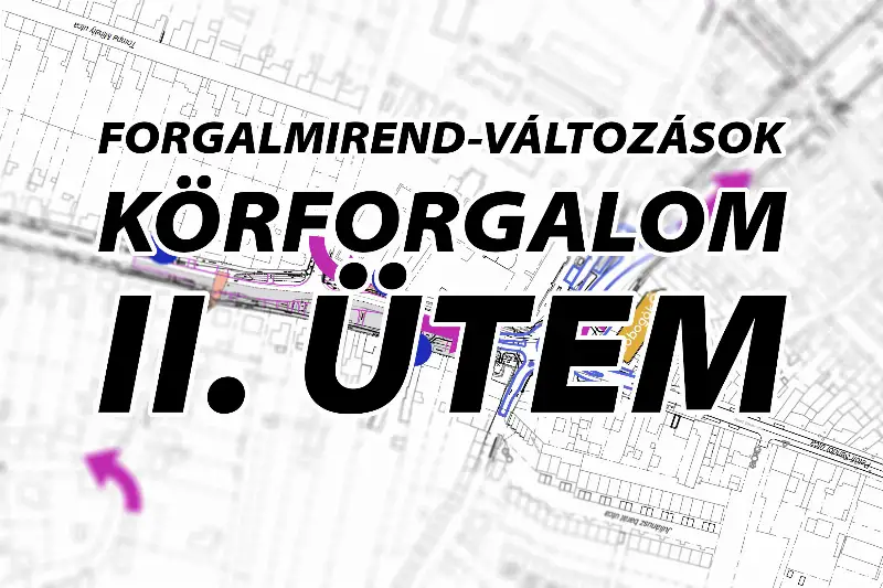 Forgalomkorlátozási ütemterv - körforgalom II. ütem