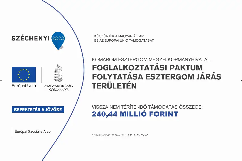 Foglalkoztatási paktum folytatása Esztergom járás területén