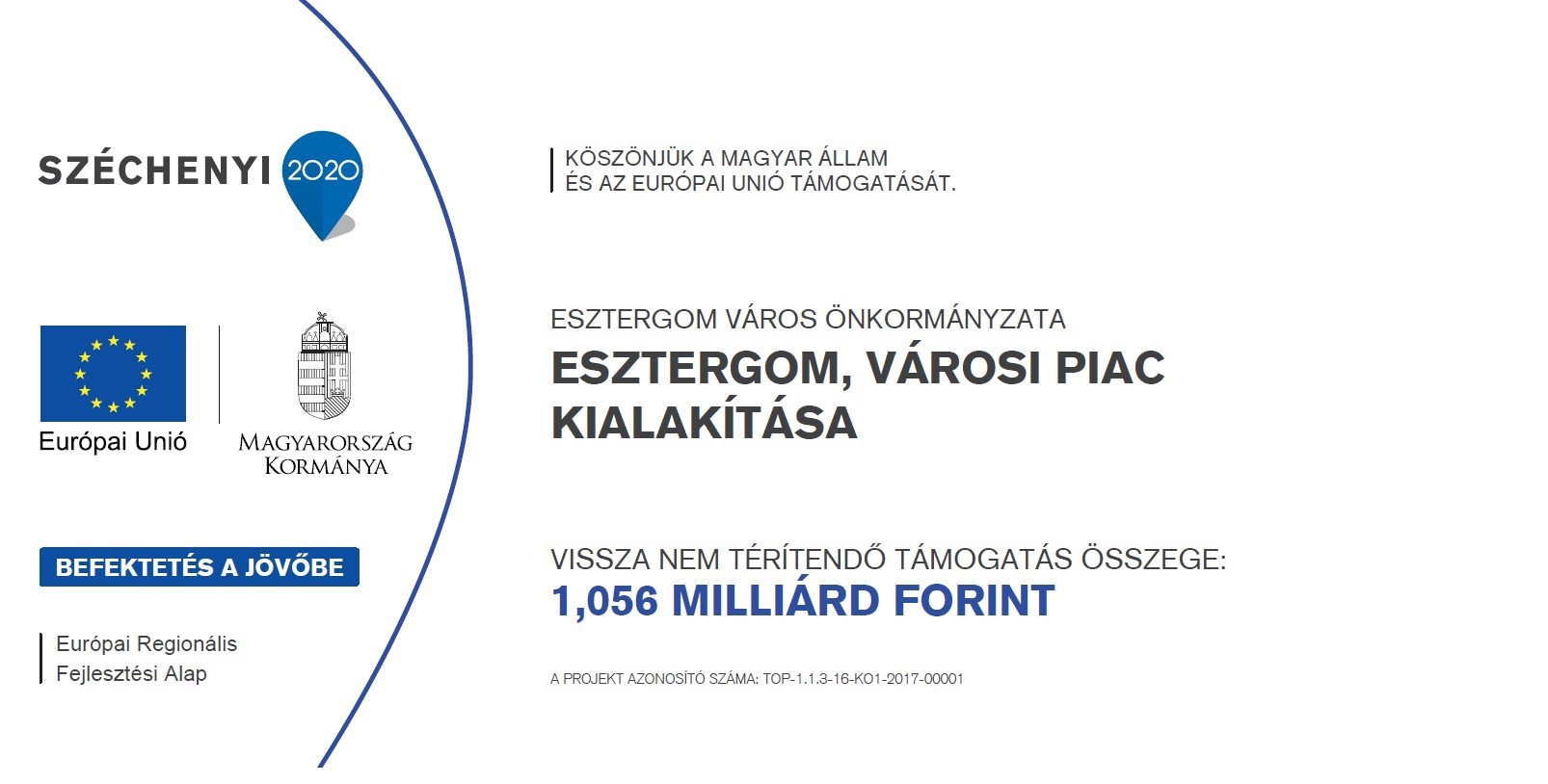 Helyi gazdaságfejlesztés Esztergomi városi piac kialakítása