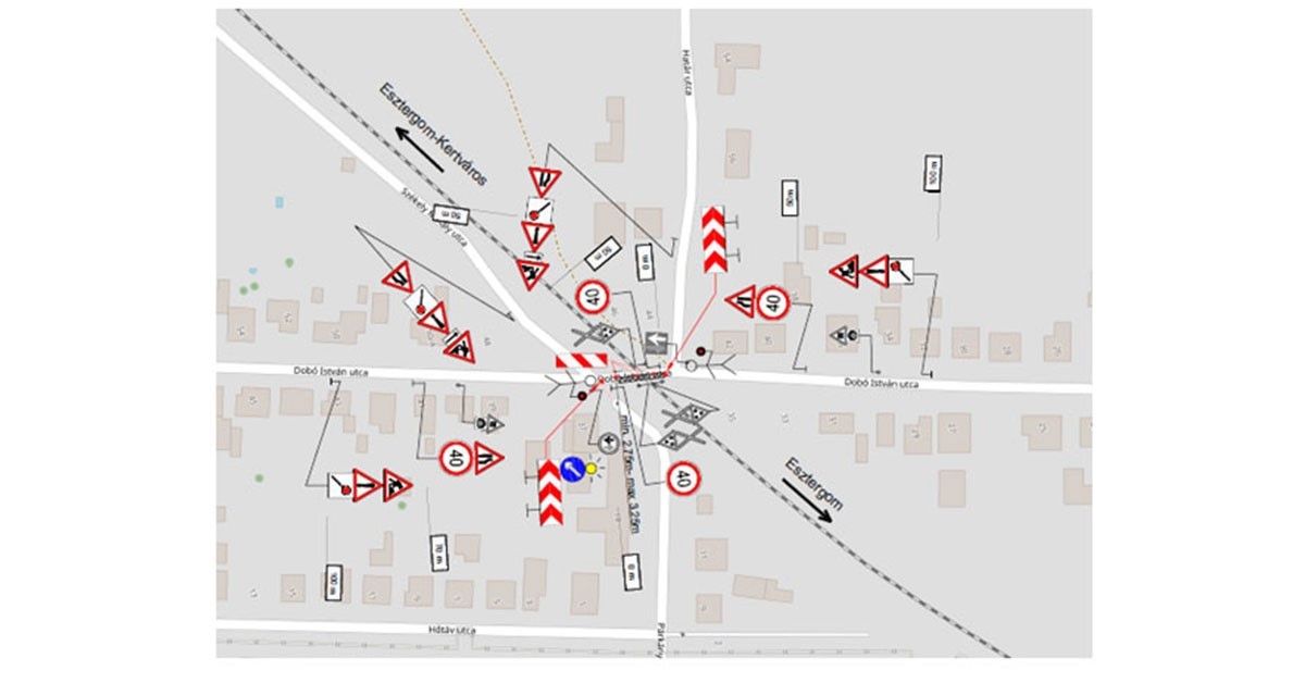 Átépítik a Dobó utcai vasúti átjárót