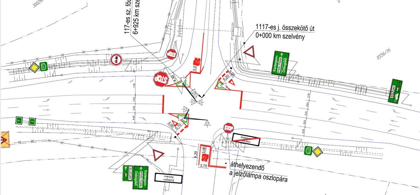 A 117-es út lámpás kereszteződésének helyes használata