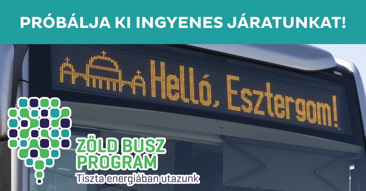 Egy hónapig ingyen használható a Zöld Busz tesztjárata