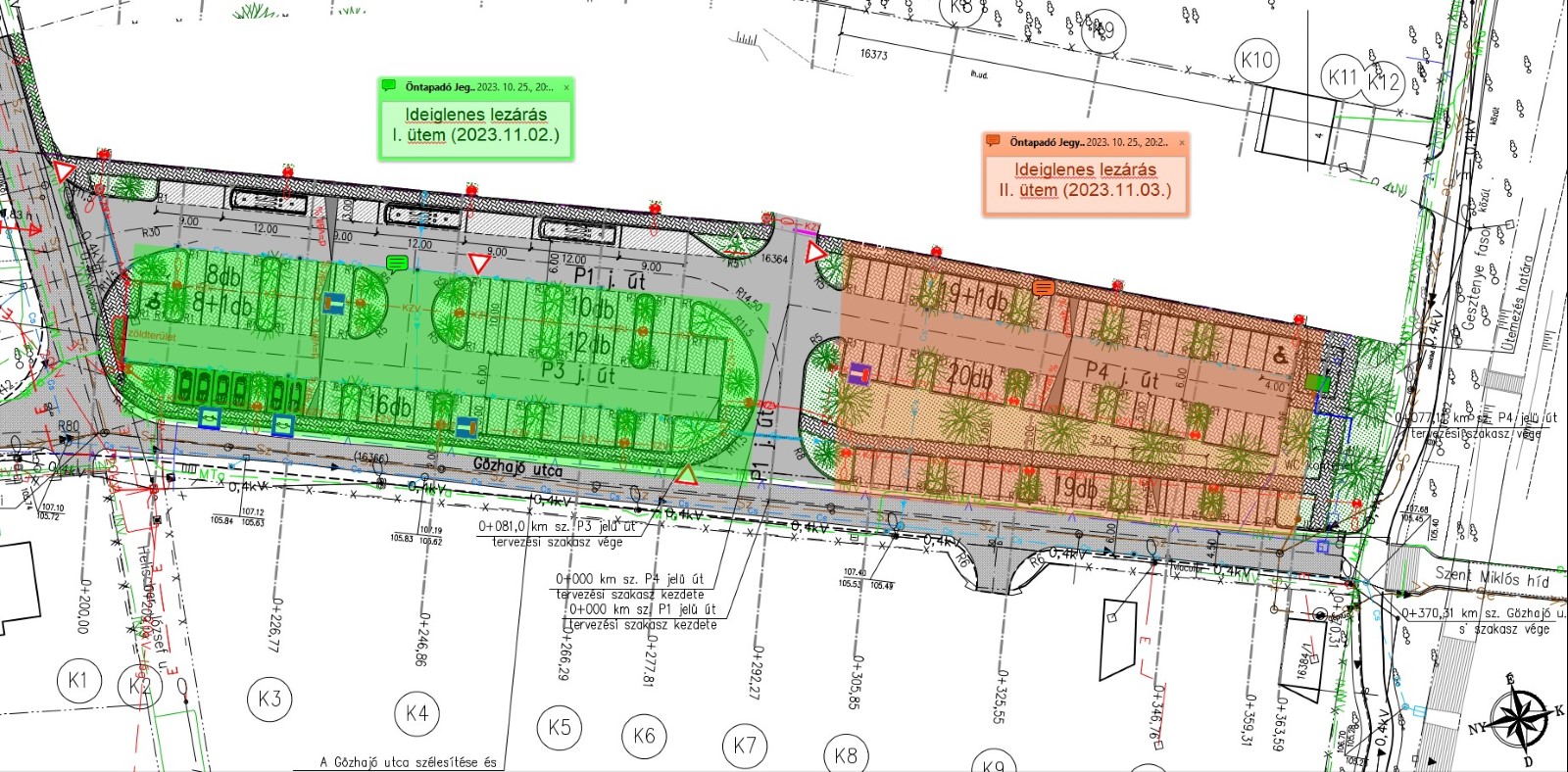 Ideiglenesen lezárásra kerül a Zöld parkoló