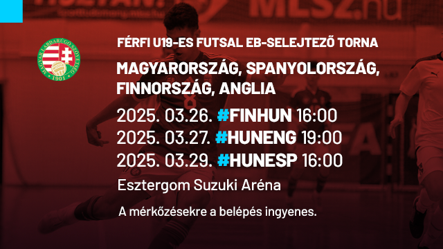 Férfi U19-es futsal EB-selejtező a Suzuki Arénában