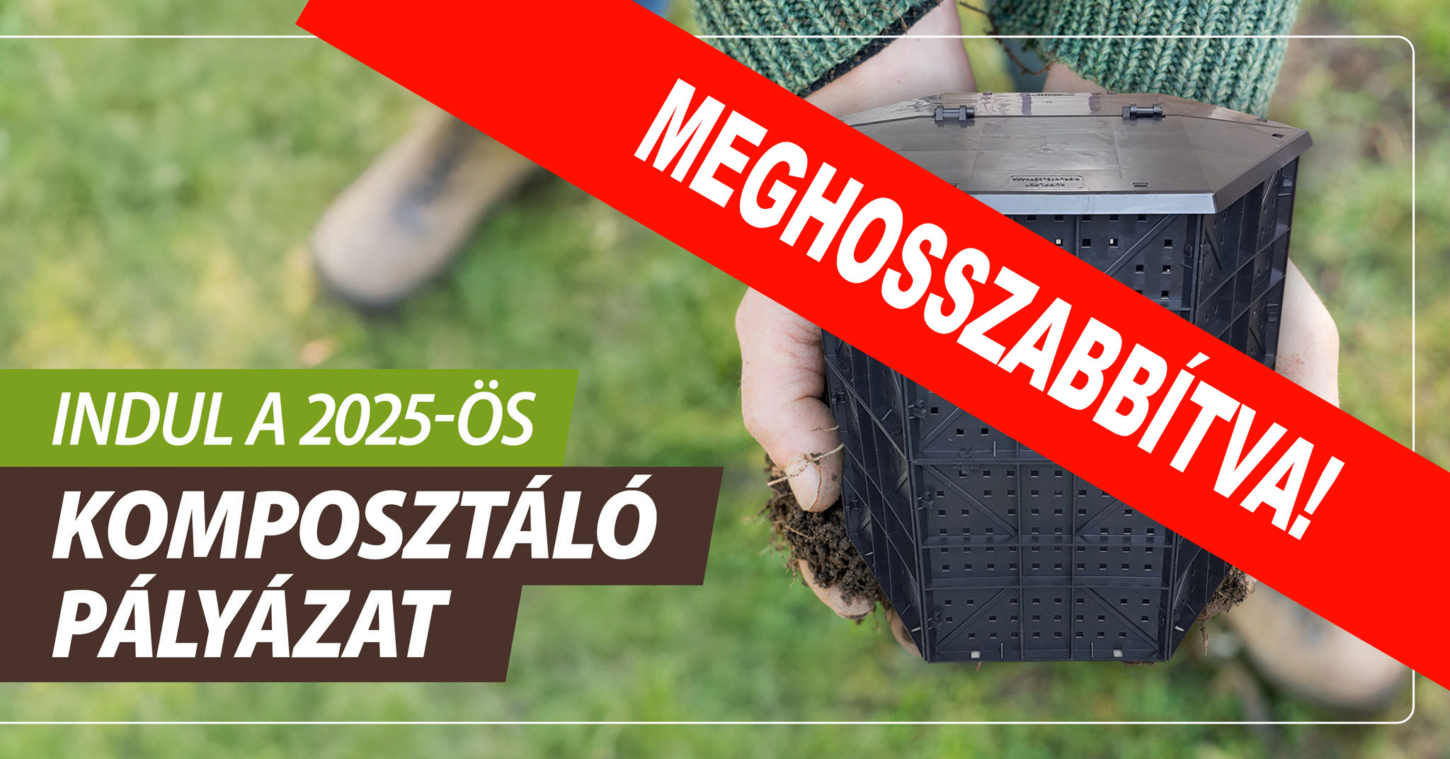 Pótjelentkezés a komposztáló pályázatra