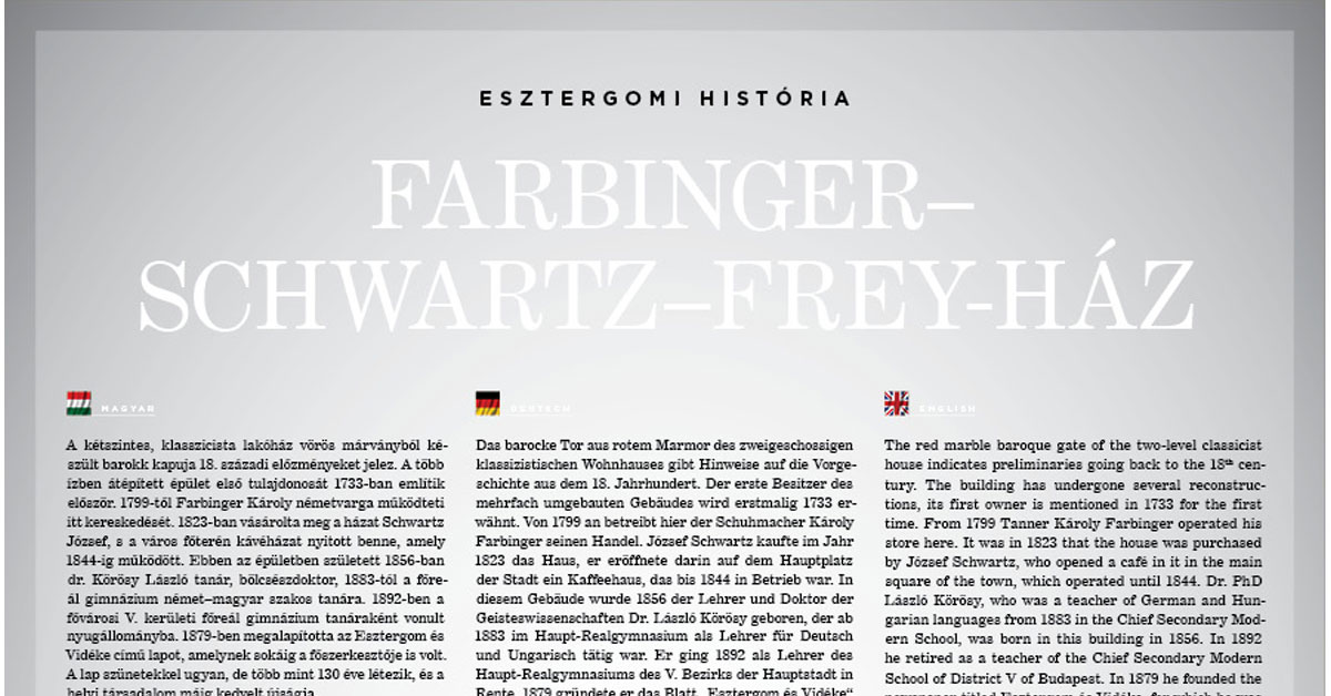 9. Farbinger–Schwartz–Frey-ház (Széchenyi tér 12.)